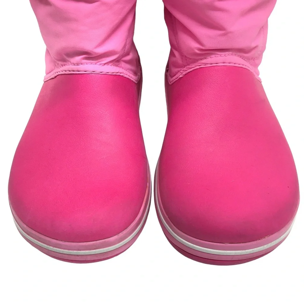 Crocs Kids' Crocband LodgePoint Pull-On Boot Pink J3